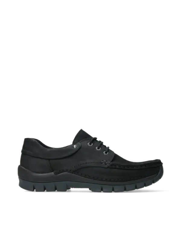 Wolky Fly Men - zwart nubuck Comfortschoenen heren voor heren