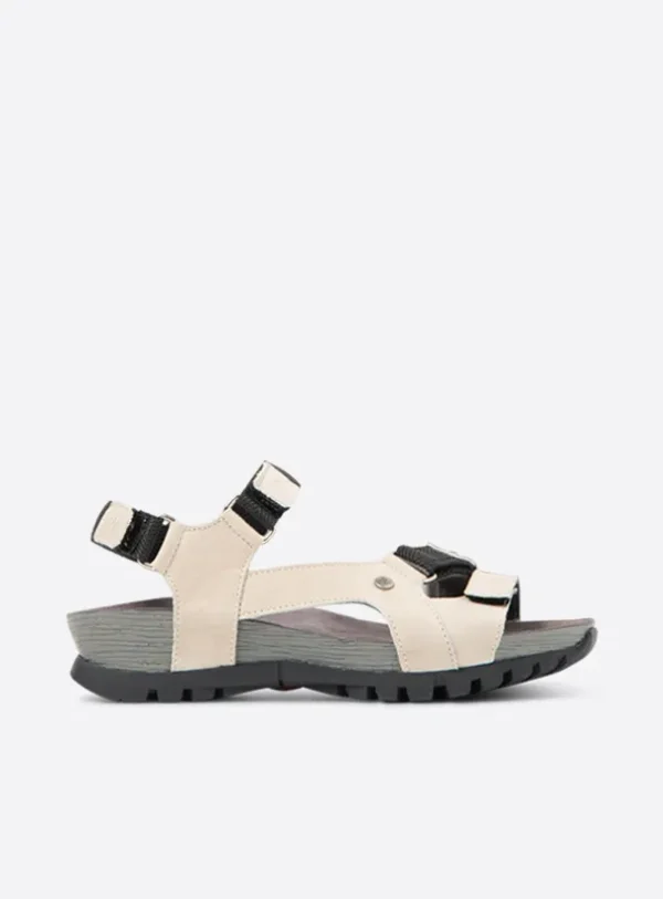 Wolky Cradle - offwhite leer Sandalen voor dames