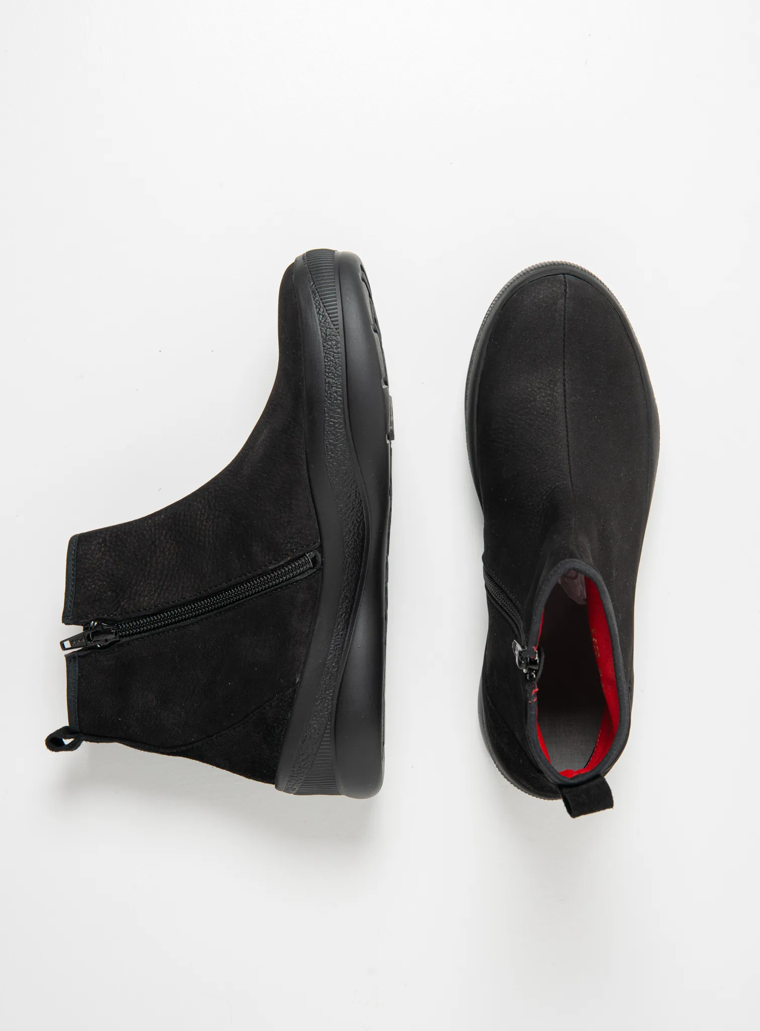 Wolky Enkellaarsjes en boots 05500 Pulse 14000 zwart nubuck