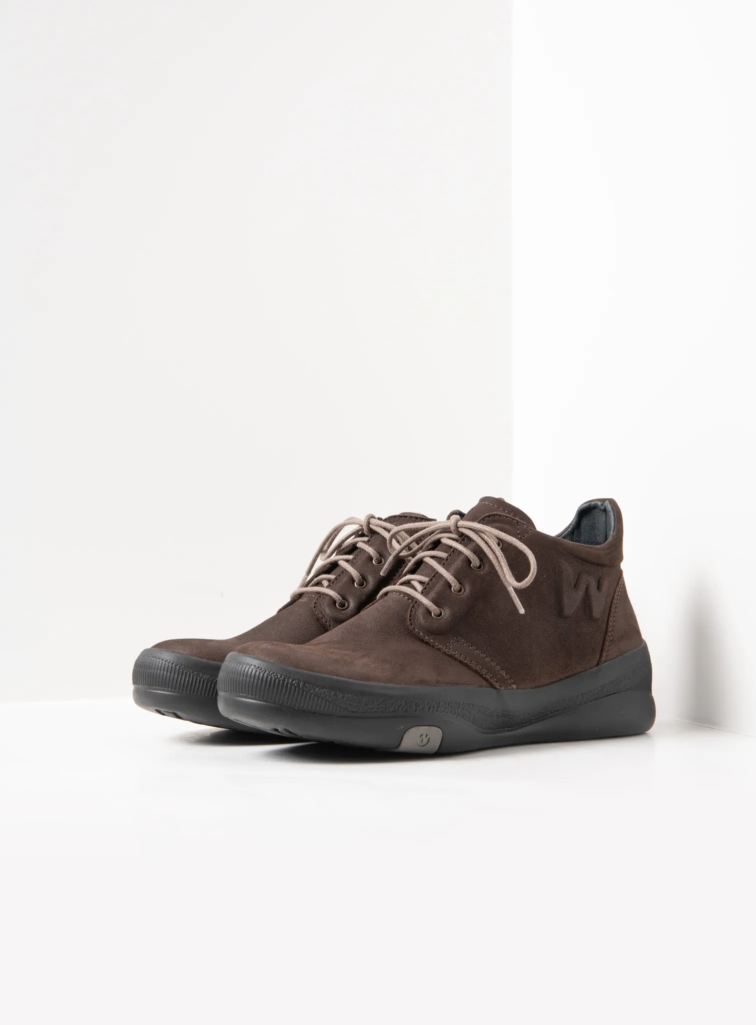 Wolky Hoge veterschoenen 05501 Fuse 11300 bruin nubuck