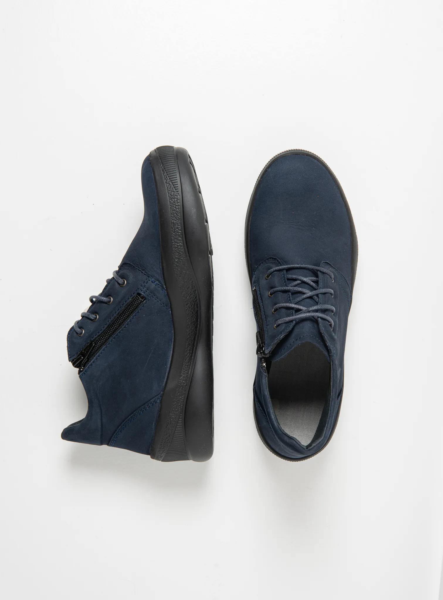 Wolky Hoge veterschoenen 05501 Fuse 14800 blauw nubuck