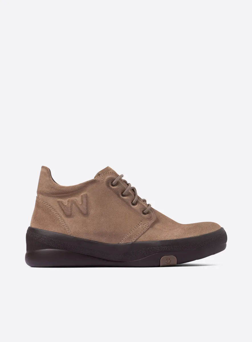 Wolky Hoge veterschoenen 05501 Fuse 40390 beige suede