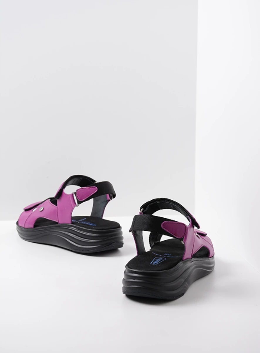 wolky sandalen 05650 cirro 30660 fuchsia leer back