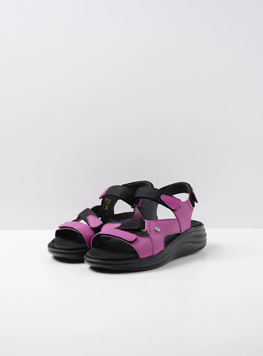 wolky sandalen 05650 cirro 30660 fuchsia leer front