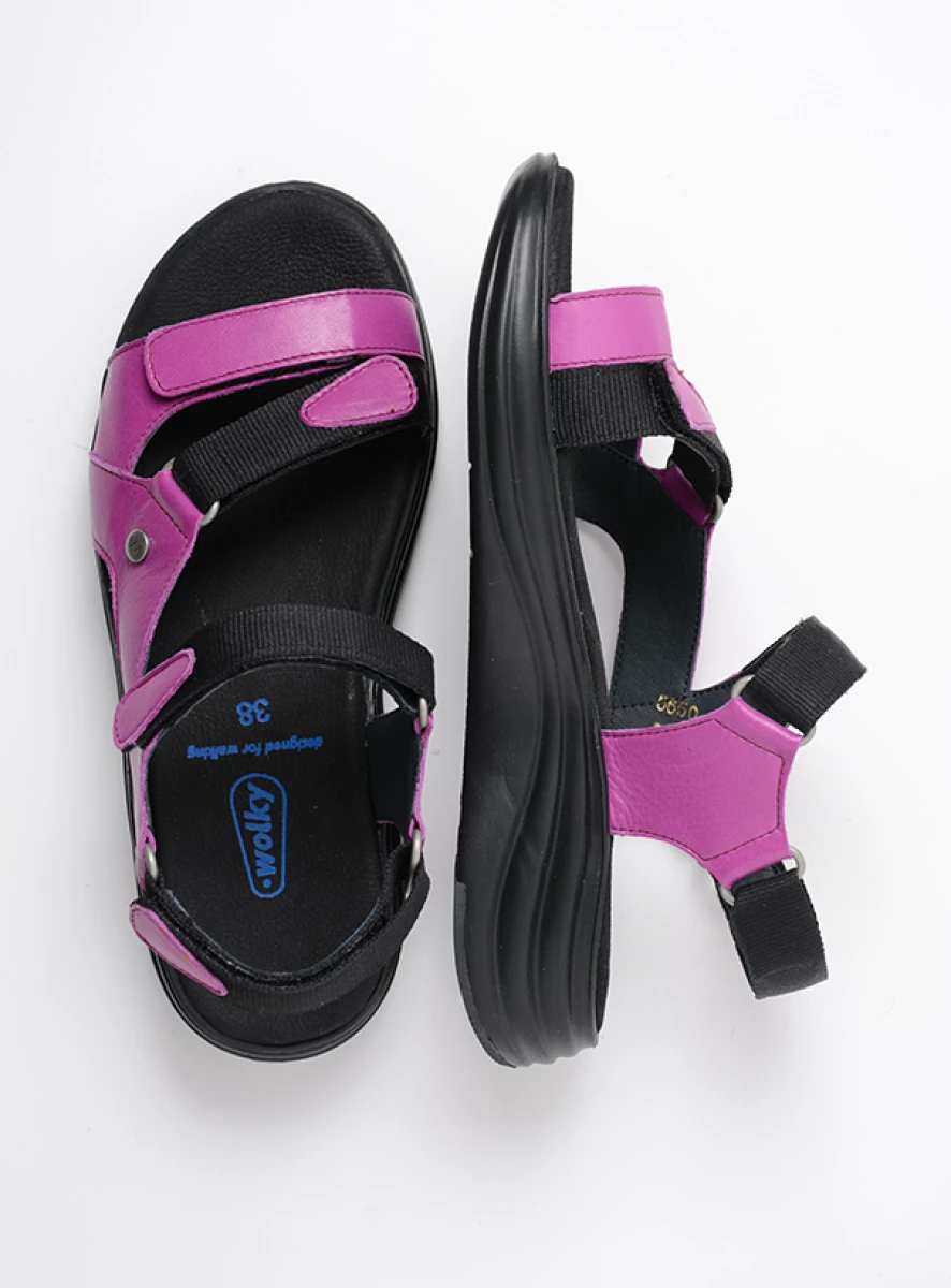 wolky sandalen 05650 cirro 30660 fuchsia leer top