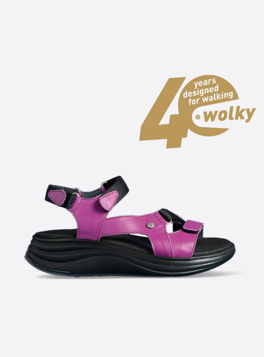 wolky sandalen 05650 cirro 30660 fuchsia leer