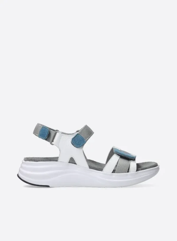 Wolky Miku - wit/multi nubuck Sandalen voor dames