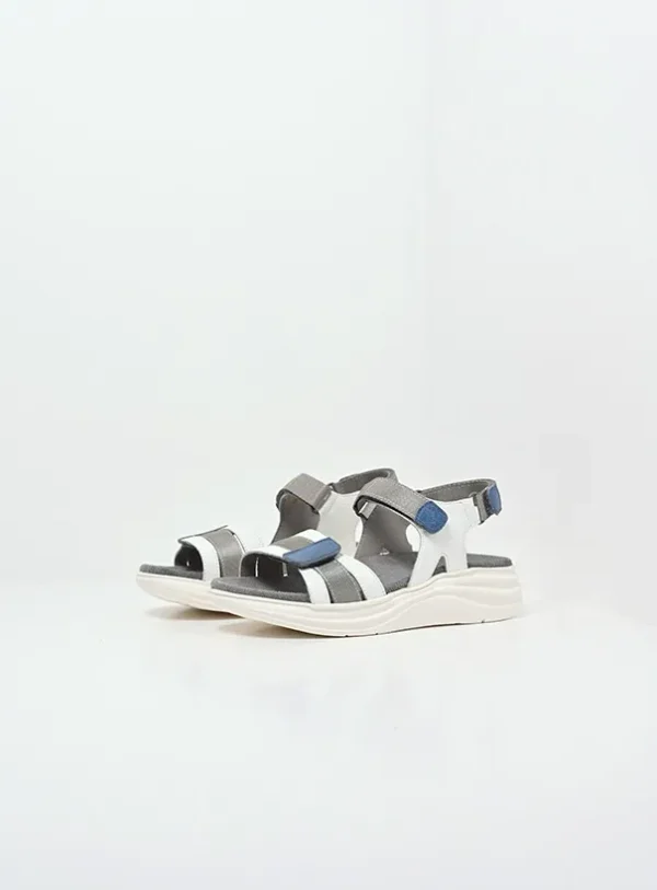Wolky Miku - wit/multi nubuck Sandalen voor dames