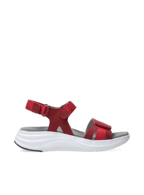 Wolky Miku - rood nubuck Sandalen voor dames