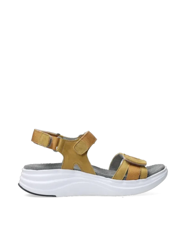 Wolky Miku - amber nubuck Sandalen voor dames