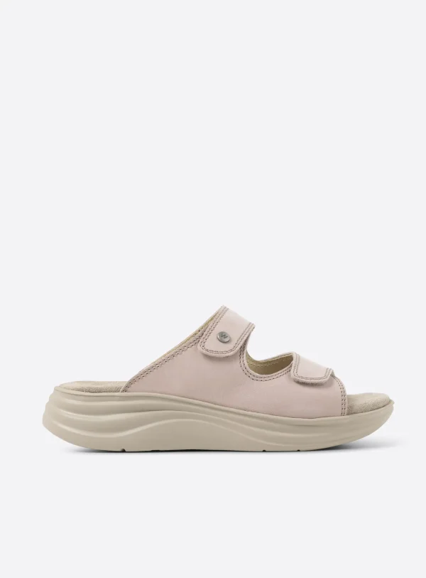 Wolky Airo - oudroze nubuck Slippers voor dames