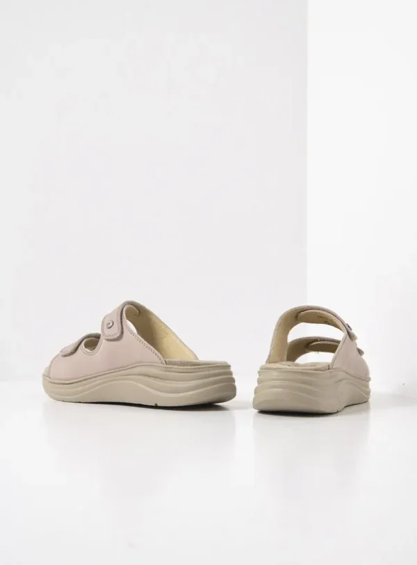 Wolky Airo - oudroze nubuck Slippers voor dames