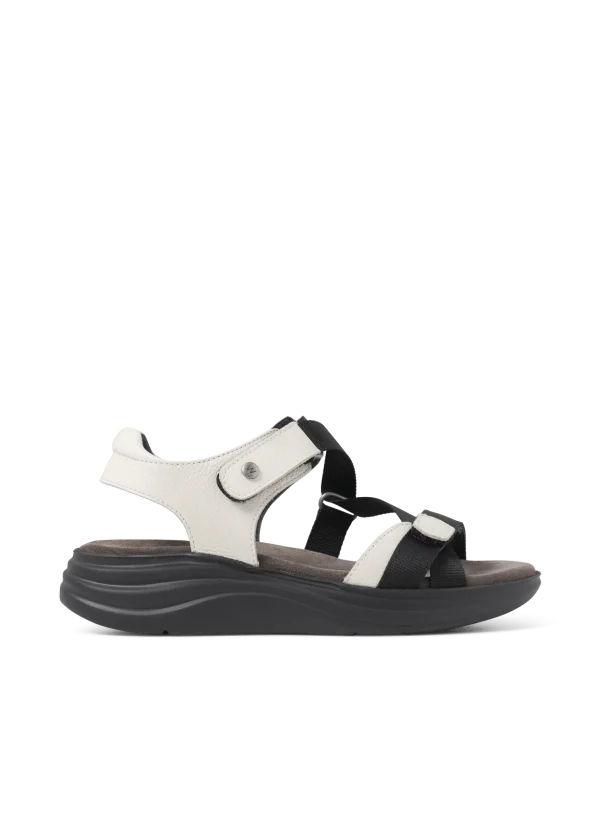 Wolky Skyrise - offwhite leer Sandalen voor dames