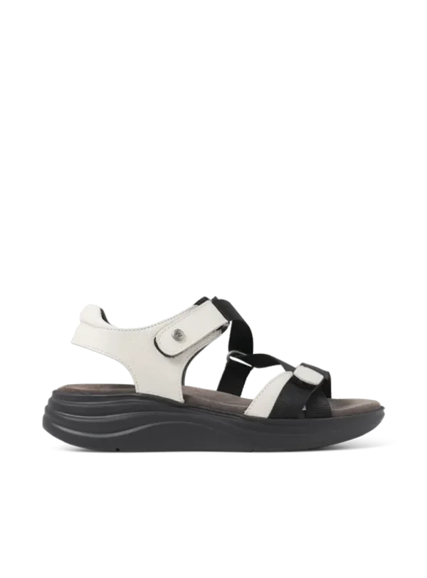 Wolky Skyrise - offwhite leer Sandalen voor dames