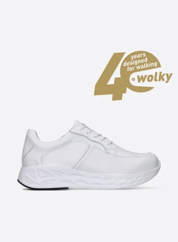 Wolky Bounce - wit leer Sneakers voor dames