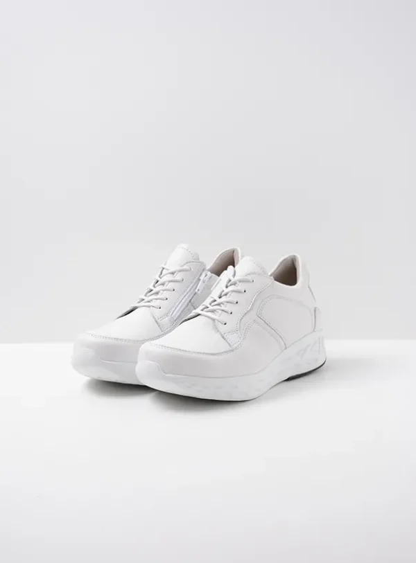 Wolky Bounce - wit leer Sneakers voor dames