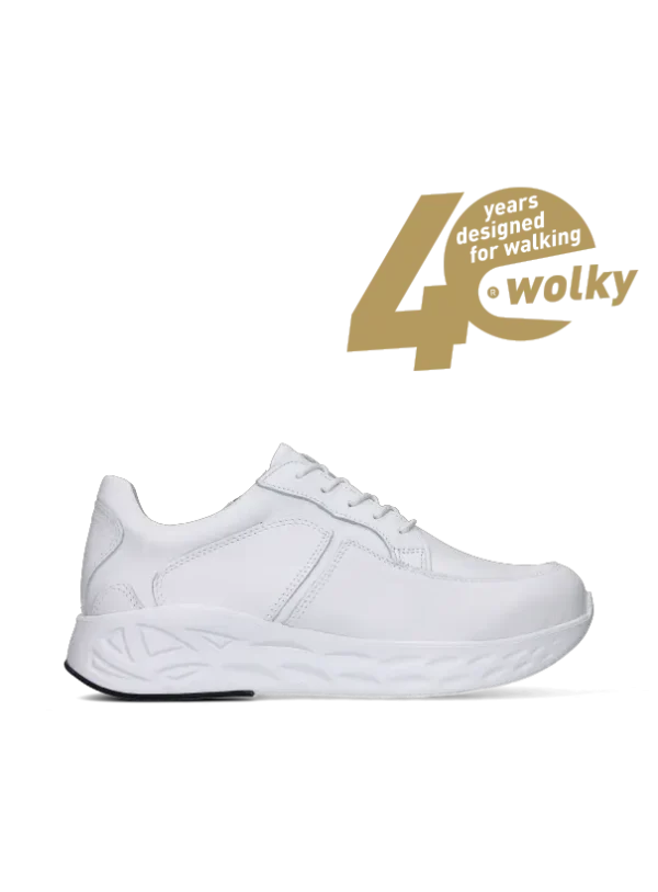 Wolky Bounce - wit leer Sneakers voor dames