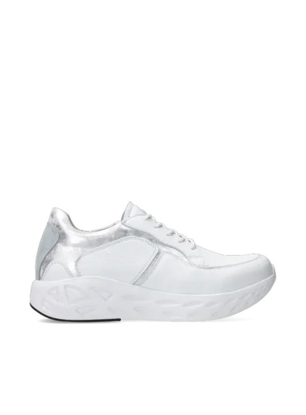 Wolky Bounce - wit/zilver leer Sneakers voor dames