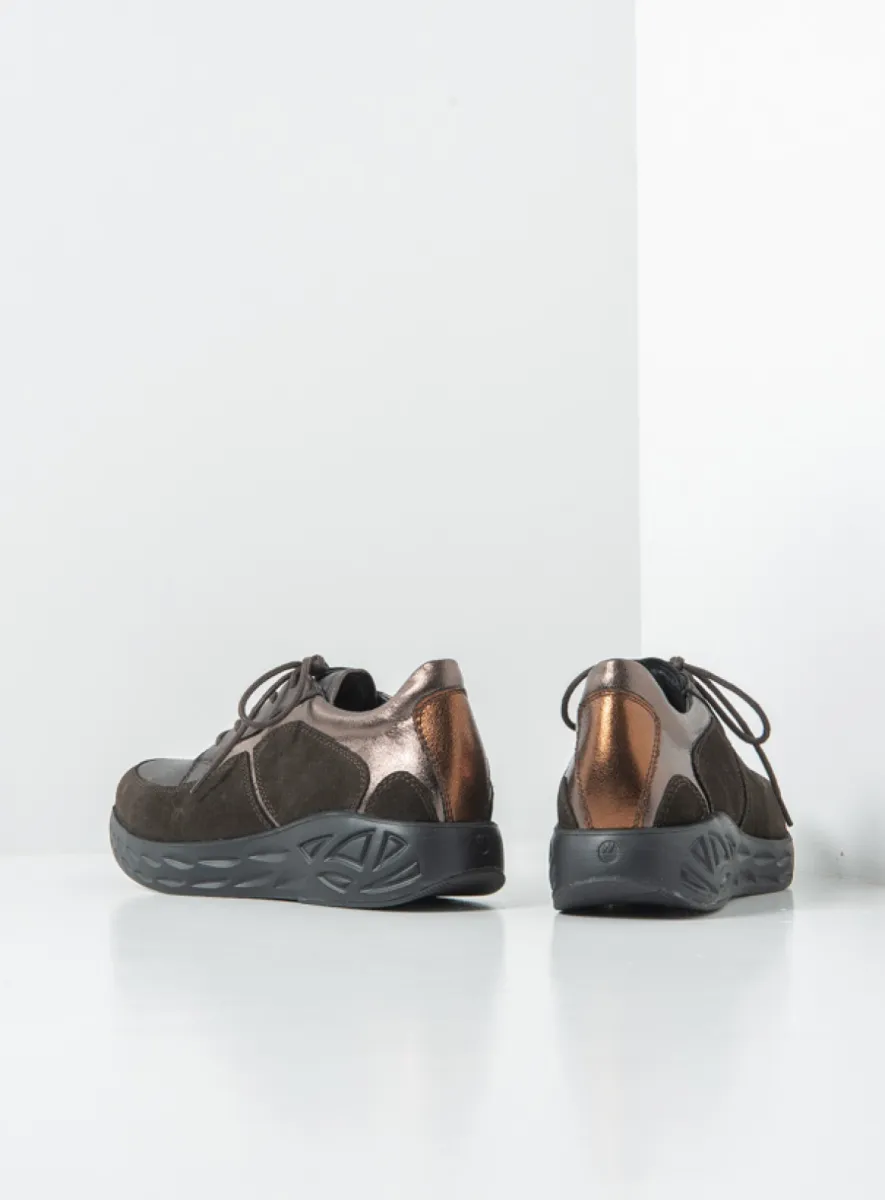 Wolky Sneakers 05700 Bounce 90300 bruin combi leer