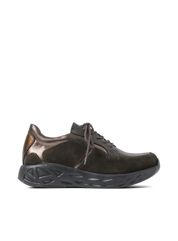 Wolky Bounce - bruin combi leer Sneakers voor dames