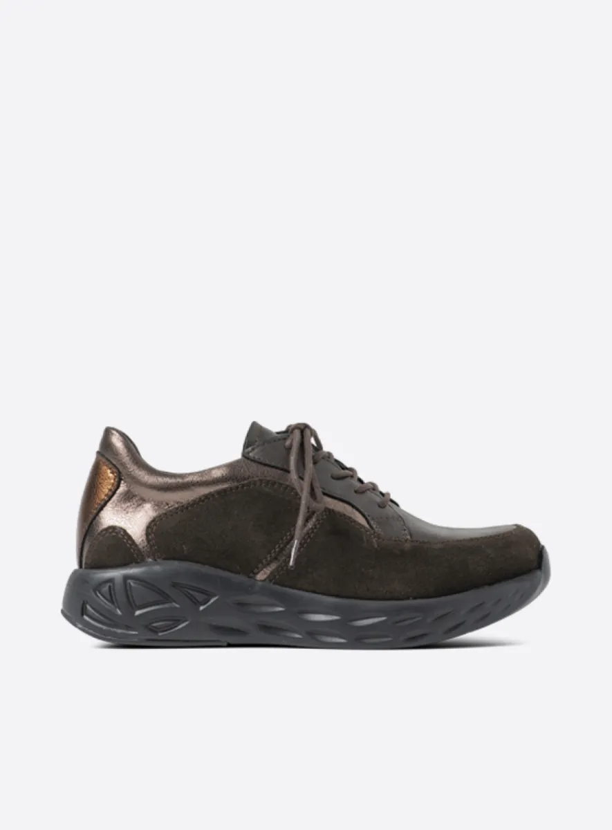 Wolky Bounce - bruin combi leer Comfort schoenen voor dames