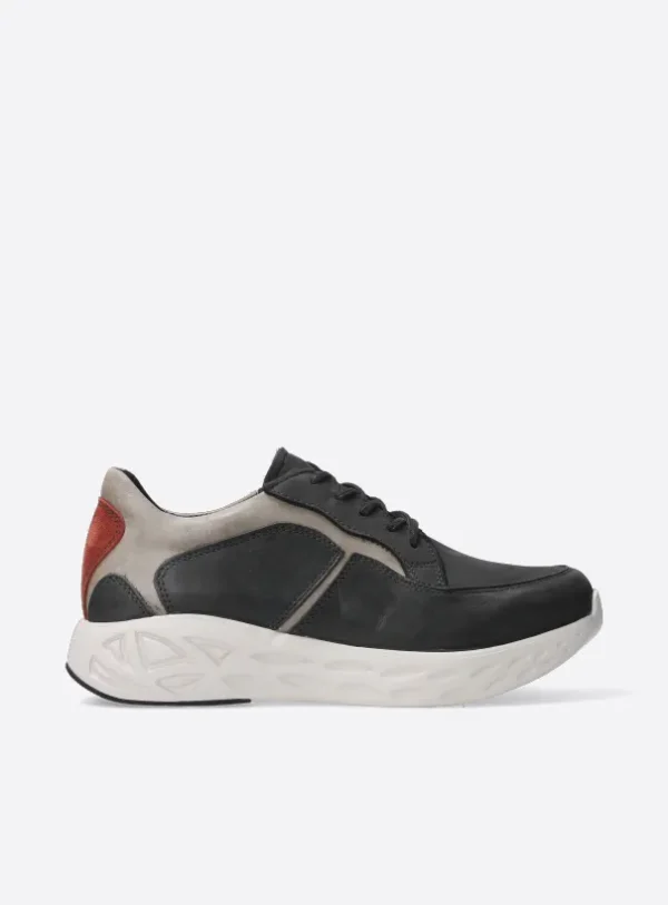 Wolky Bounce - bruin leer Sneakers voor dames