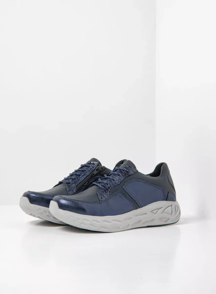 Wolky Sneakers 05700 Bounce 90802 marineblauw combi leer