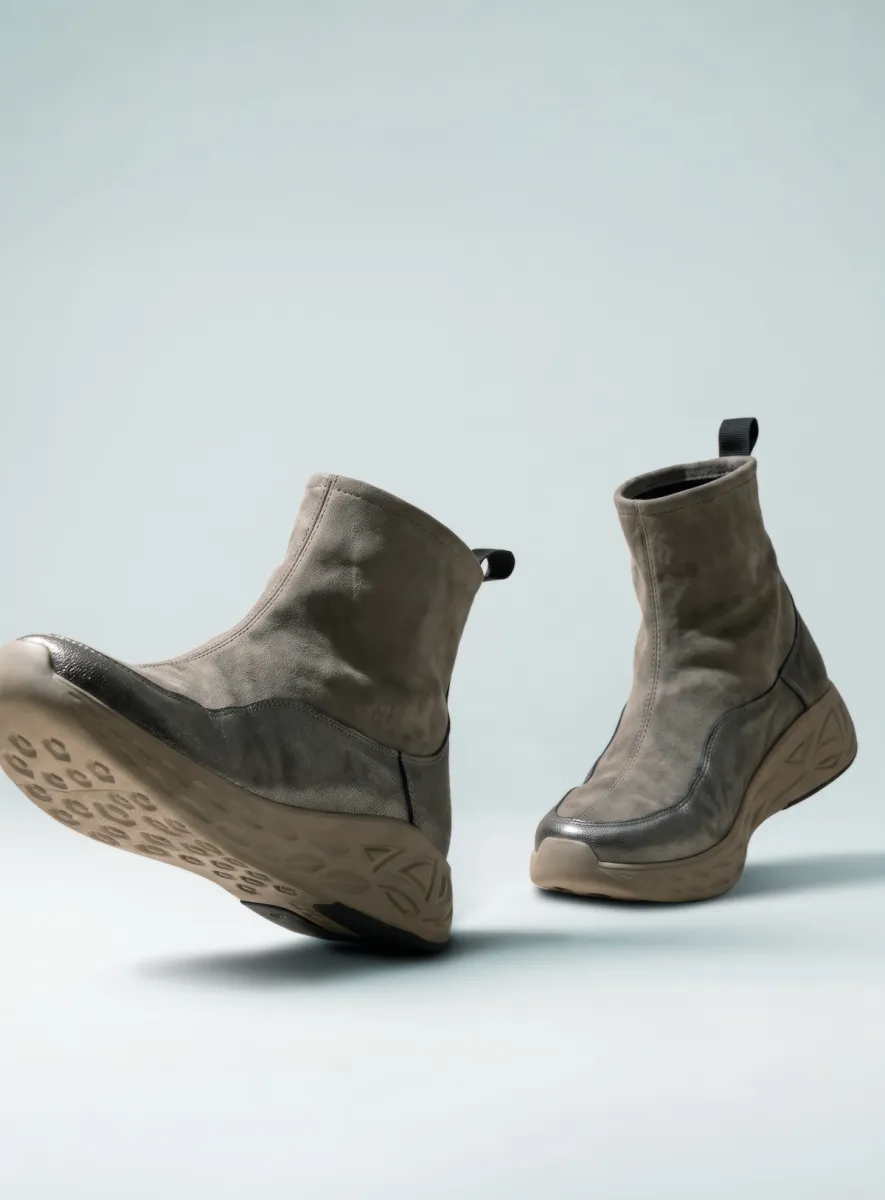 Wolky Rebound S2F - taupe metallic kwikgrijs Sneakers voor dames