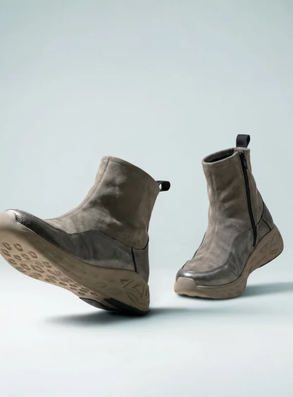 Wolky Rebound S2F - taupe metallic kwikgrijs Sneakers voor dames