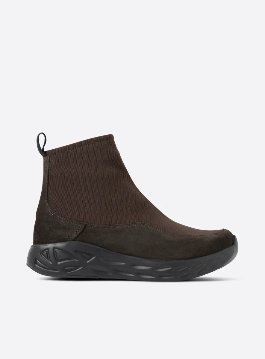 Wolky Rebound S2F - bruin stretch/suede combi Comfort schoenen voor dames
