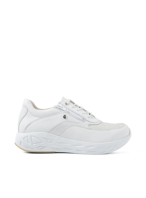 Wolky Vitality S2F - wit stretch/leer combi Sneakers voor dames