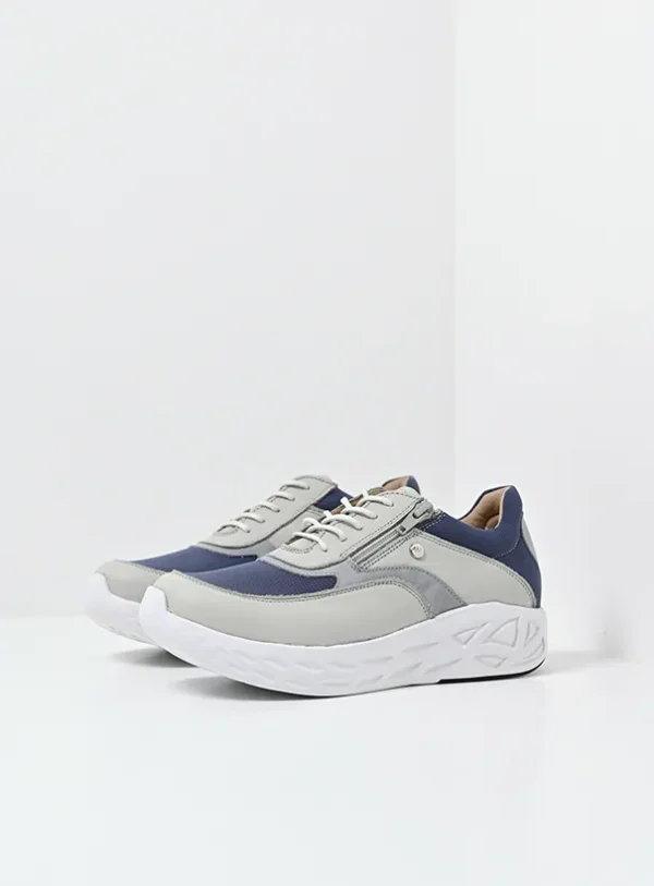 Wolky Vitality S2F - gebroken wit/jeans stretch/leer combi Sneakers voor dames