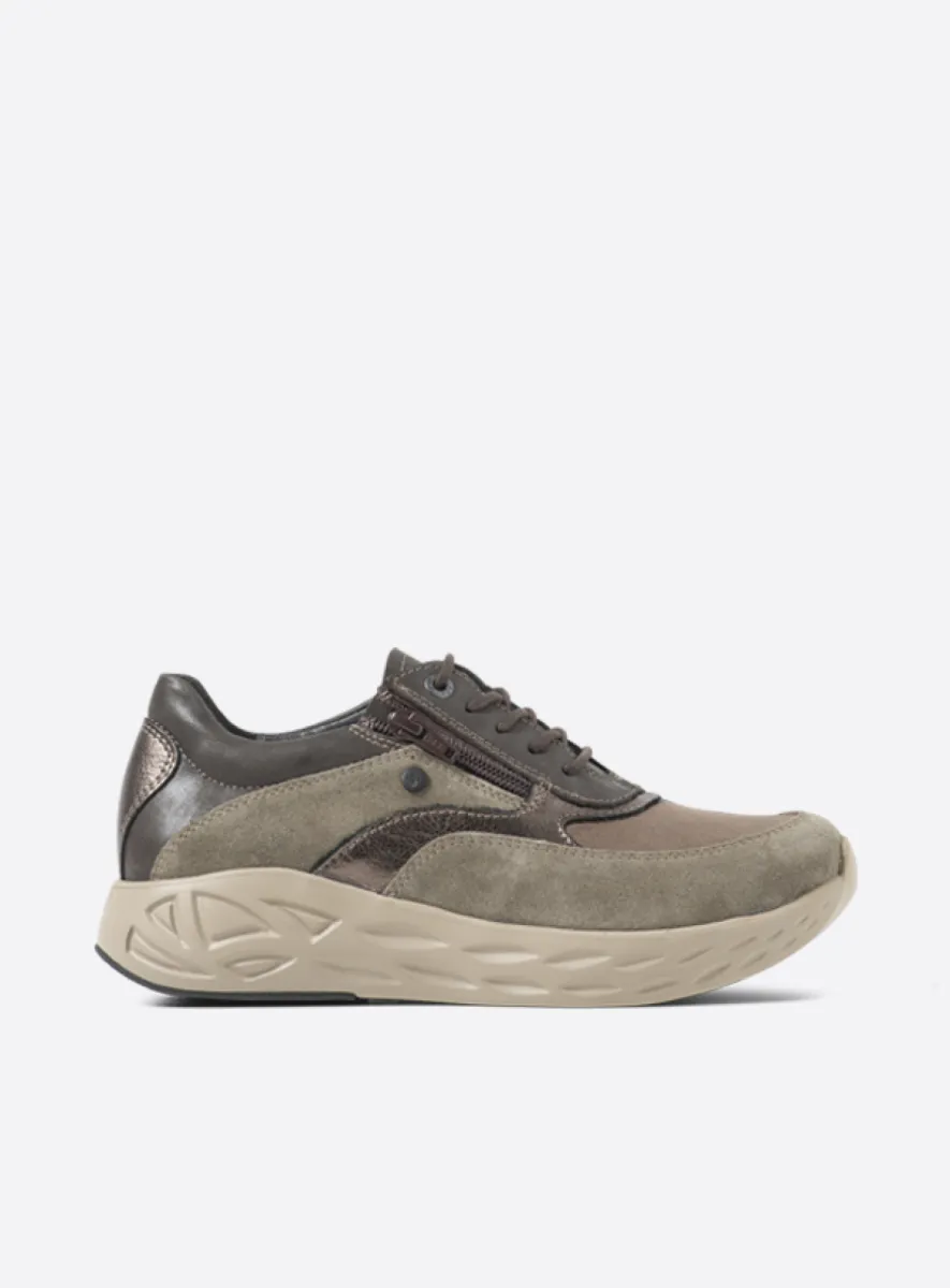 Wolky Vitality S2F - brons metallic stretch/leer combi Comfort schoenen voor dames