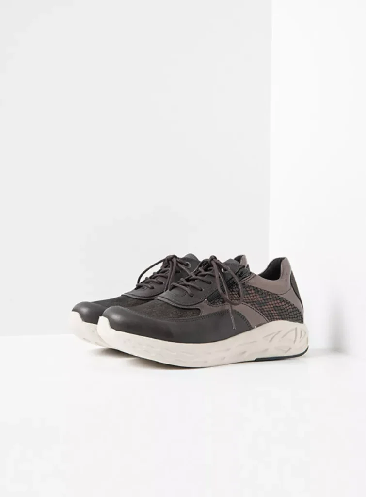 Wolky Sneakers 05703 Vitality S2F 90204 lood metallic stretch/leer combi