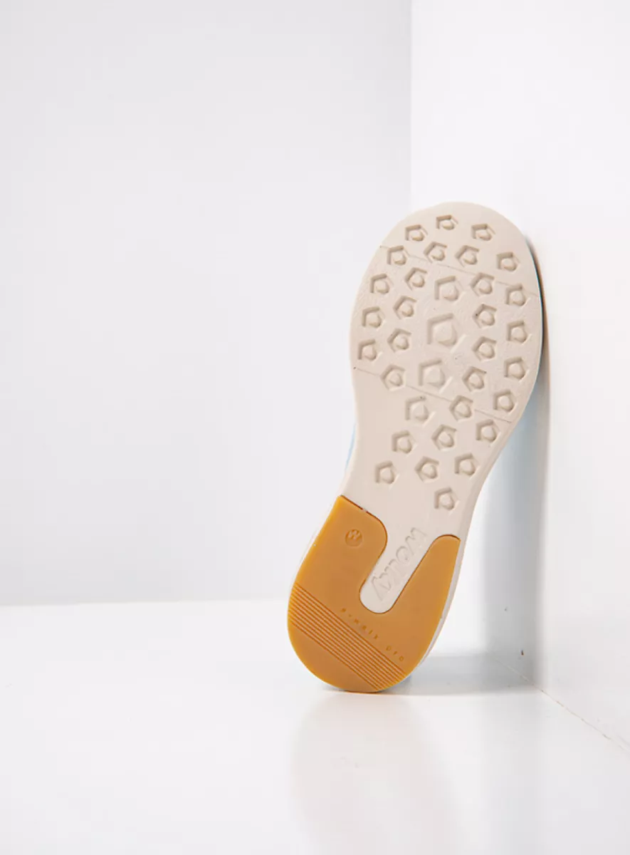 Wolky Sneakers 05703 Vitality S2F 90702 groen metallic stretch/leer combi