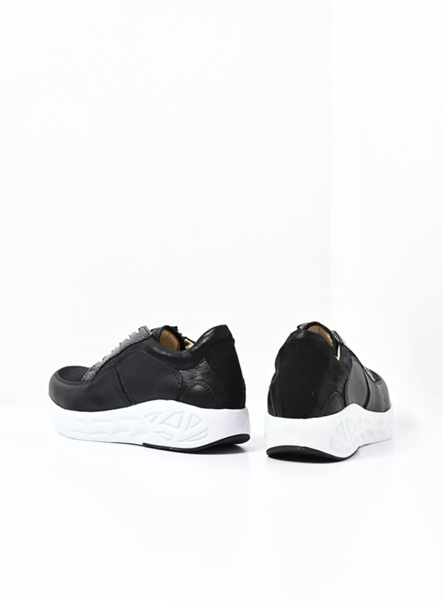 Wolky Sneakers 05704 Bounce S2F 90002 zwart/wit stretch/leer combi