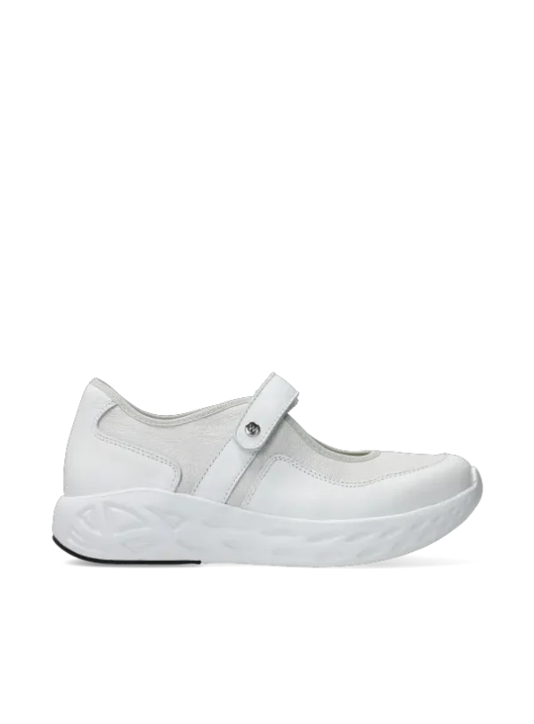 Wolky Spring S2F - wit/gebroken stretch/leer combi Bandschoenen voor dames