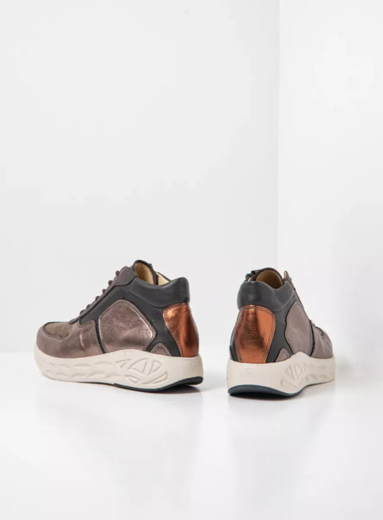 Wolky Veterschoenen 05706 Pep S2F 90204 lood metallic stretch/leer
