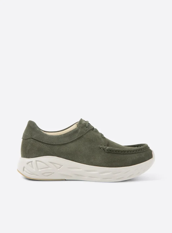 Wolky Pro Moc - groen suede Veterschoenen voor dames