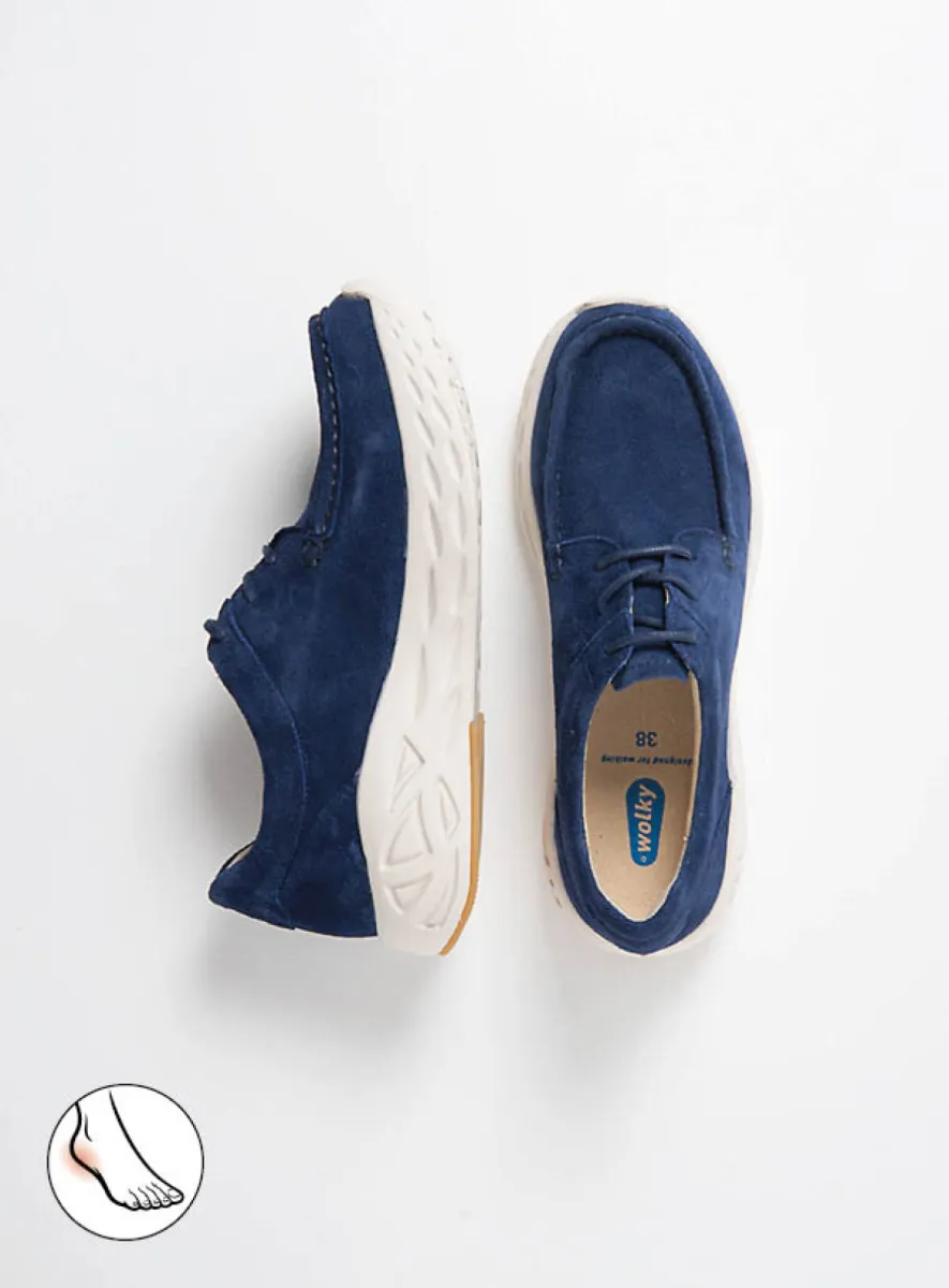 Wolky SS26 05707 Pro Moc 40820 denimblauw suede