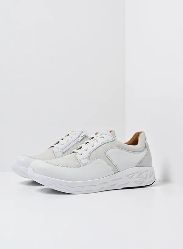 Wolky Bounce Men S2F - wit/gebroken wit combi stretch Comfortschoenen heren voor heren