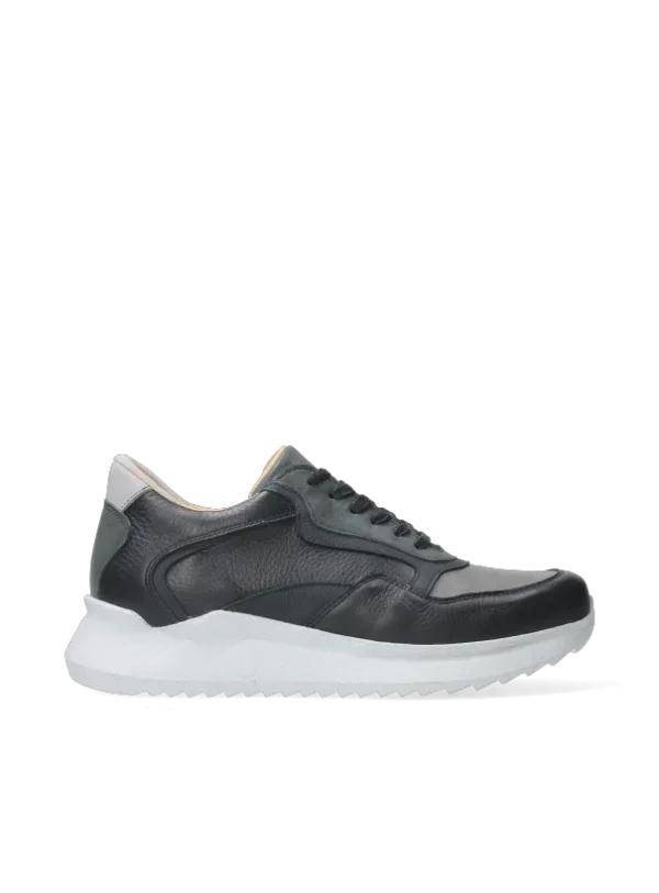 Wolky Whaler S2F - zwart stretch/leer combi Comfortschoenen heren voor heren