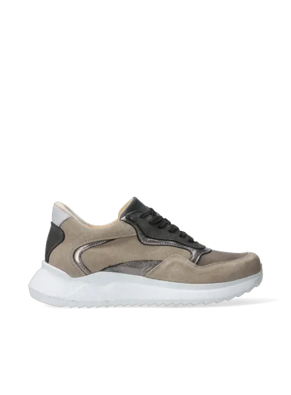 Wolky Whaler S2F - safari stretch/leer combi Comfortschoenen heren voor heren