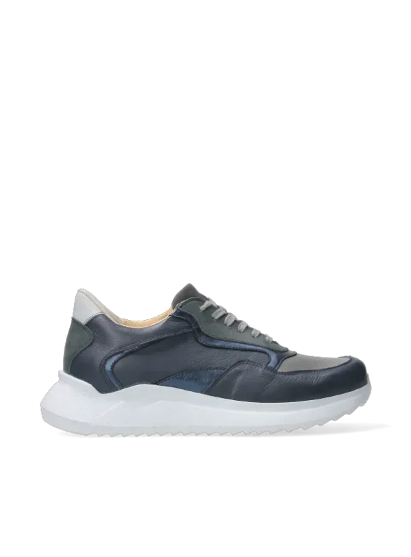 Wolky Whaler S2F - denim stretch/leer combi Comfortschoenen heren voor heren