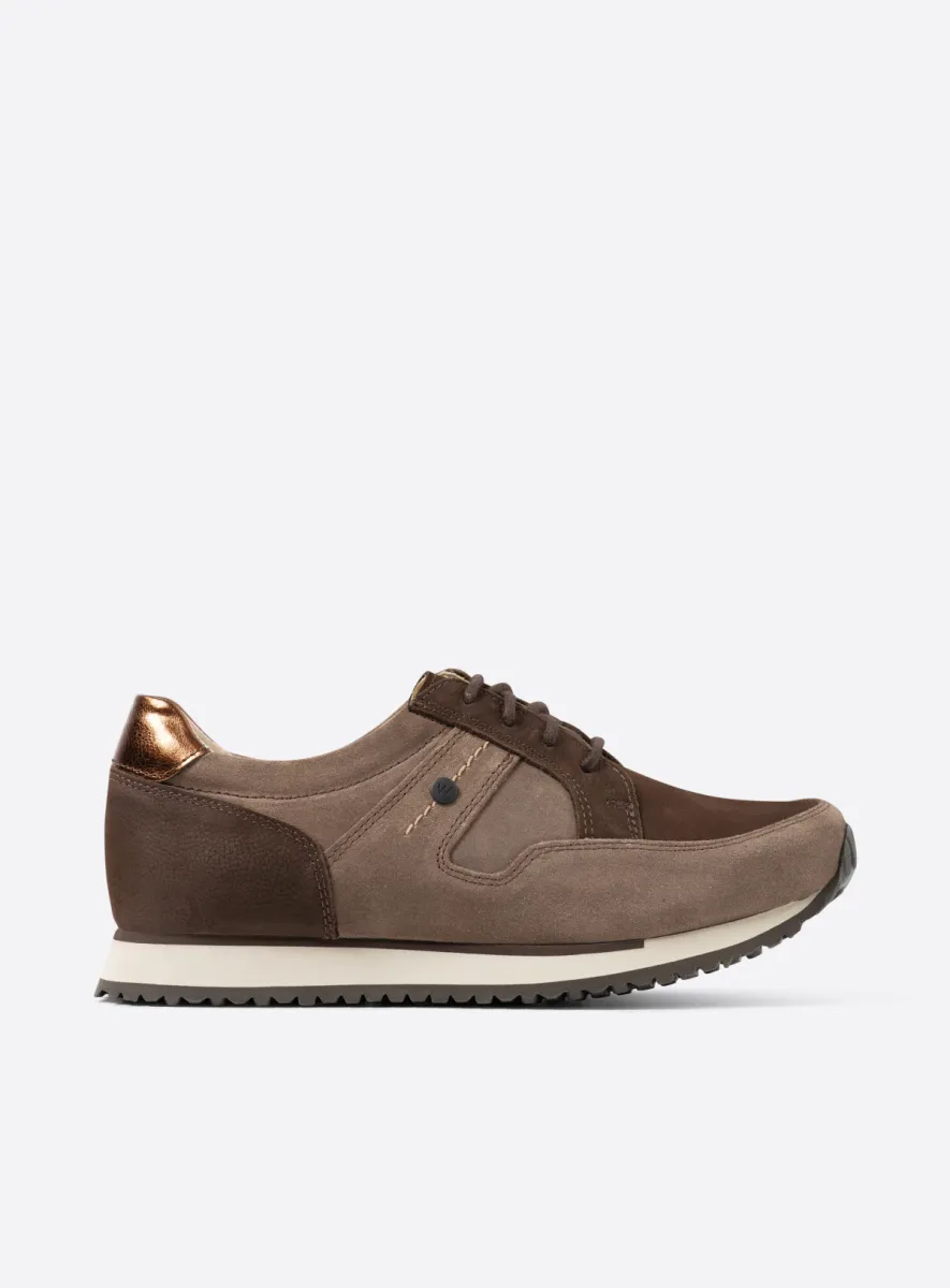 Wolky Sneakers 05804 e-Walk 90203 brons metallic combi leer