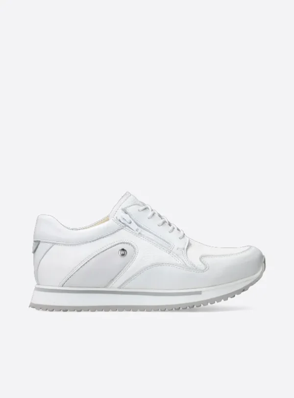 Wolky e-Go S2F - wit stretch/leer combi Sneakers voor dames
