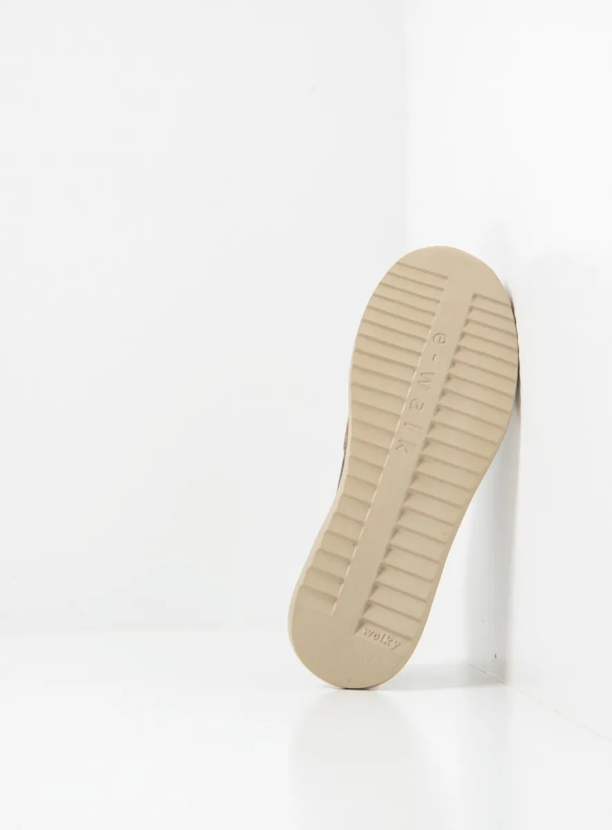 Wolky Sneakers 05825 e-Way S2F 23203 taupe stretch/leer combi