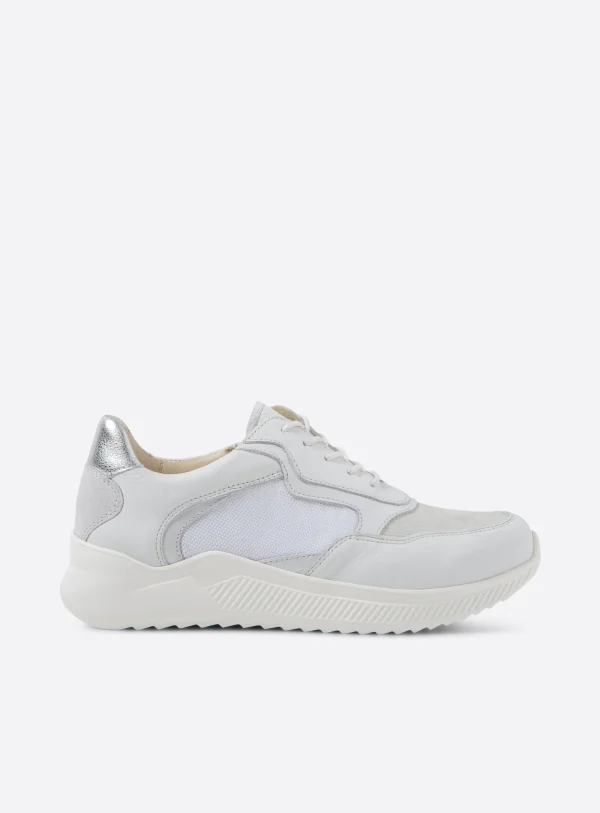 Wolky e-Way S2F - wit stretch/leer combi Sneakers voor dames