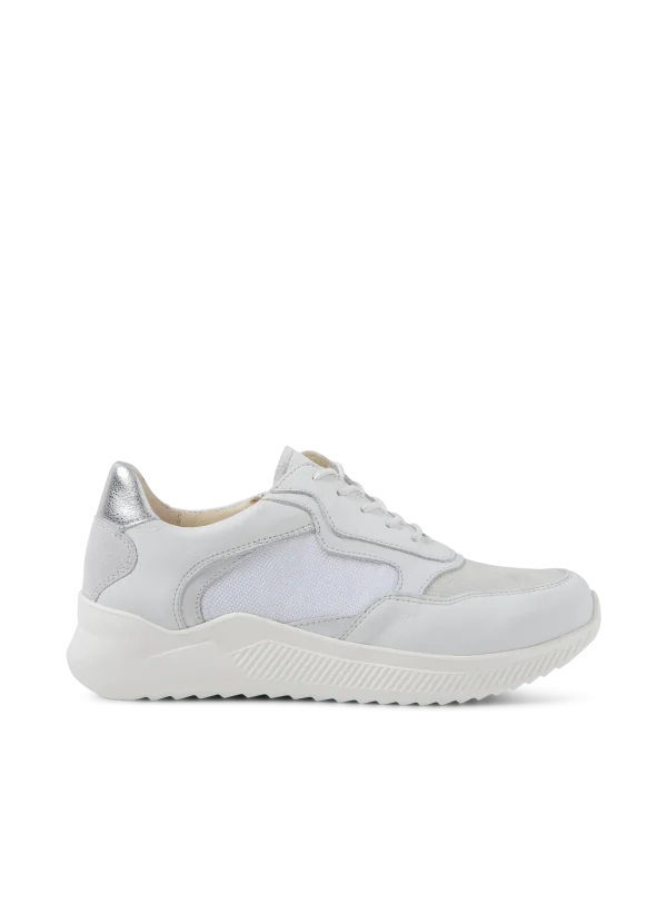 Wolky e-Way S2F - wit stretch/leer combi Sneakers voor dames