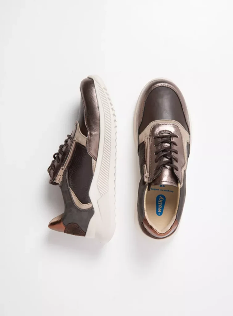 Wolky Nieuw 05825 e-Way S2F 90303 bruin stretch/leer combi